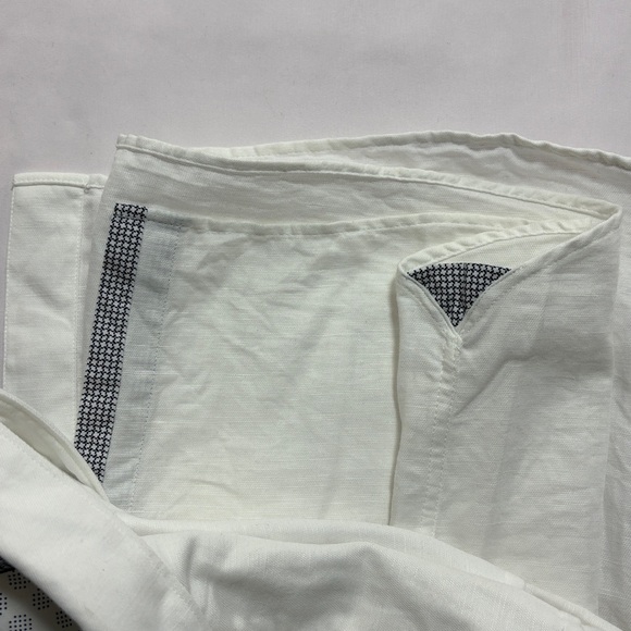 Ted Baker London Men’s Short Sleeve Button Up Shirt Size XL White Contrast Trim - Picture 8 of 9